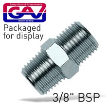 Gav Taper Nipple 3/8 X 3/8 M/M Packaged