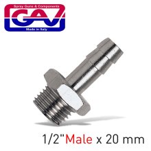 Gav Hose Adaptor 1/2"Male X 20mm Hose