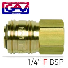 Gav Quick Coupler Brass 1/4"F