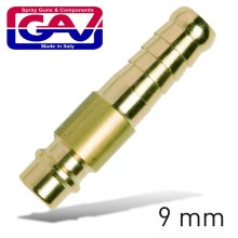 Gav Connector Brass 9mm