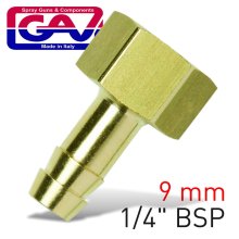 Gav Hose Tail Brass 1-4 Fx9mm