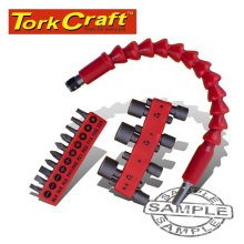 Tork Craft 18 Piece Flex. Shaft & Nutsetter Set