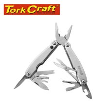Tork Craft Multitool Silver With Led Light & Nylon Pouch In Blister