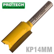 Pro-Tech Straight Bit 14mm X 25mm Cut 2 Flute Metric 1/4" Shank