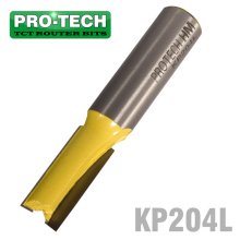 Pro-Tech Straight Bit 3/8" (9.5mm) X 1"(25.4mm) Two Flute Long 1/2" Shank