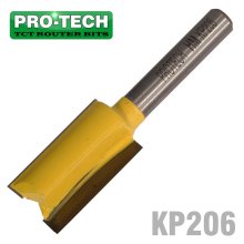 Pro-Tech Straight Bit 9/16" (14.3mm) X 1"(25.4mm) Two Flute 1/4" Shank