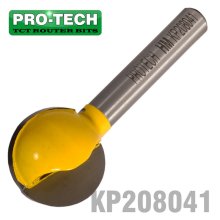 Pro-Tech Plunge Cutting Ball 3/4"(19mm) X 3/4"(19mm) 1/4"Shank