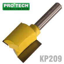Pro-Tech Straight Bit 7/8"(22.2mm) X 3/4"(19mm) Two Flute 1/4" Shank