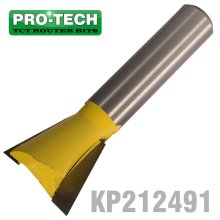 Pro-Tech Dovetail Bit 1" (25.4mm) X 1/2" 1/2" Shank