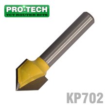 Pro-Tech V-Groove Bit Tct 1/2"