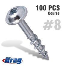 Kreg Pocket Hole Screws 1" Coarse -100ct