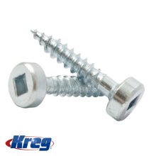 Kreg Pocket Hole Screws 75" #6 Fine Pan Head 1200ct