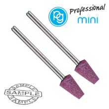 PG Mini Ruby Grinding Stones 8x12mm.Cone.Sh3mm.2pcs