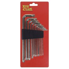 Tork Craft Torx Key Set 10pc T9-T50 Cr-V Carded