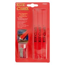 Tork Craft 7pc Tork Craft Carpenters Pencil Set 6 X Pencil 1 X Sharpener