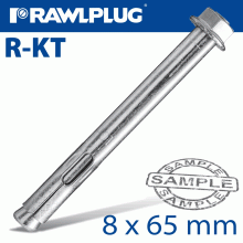 RAWLPLUG R-Kt Sleeve Anchor 8X65Mm X100 Per Box RAWLPLUG R-Kt Sleeve Anchor 8X65Mm X100 Per Box