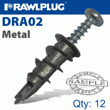 RAWLPLUG Metal Self Drill Drywall Fixing X12 -Bag