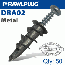 RAWLPLUG Metal Self Drill Drywall Fixing X50 -Bag