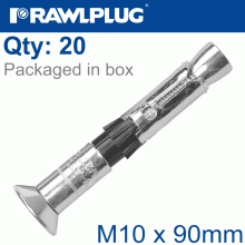 RAWLPLUG R-Spl Ii Safety Plus - Countersunk M10X90Mm X20 Per Box RAWLPLUG R-Spl Ii Safety Plus - Countersunk M10X90Mm X20 Per Box