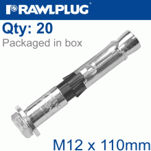 RAWLPLUG R-Spl Ii Safety Plus - Loose Bolt M10X180Mm X20 Per Box RAWLPLUG R-Spl Ii Safety Plus - Loose Bolt M10X180Mm X20 Per Box