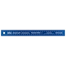 Tork Craft 300mm Cork Backed Stainless Steel Ruler Red