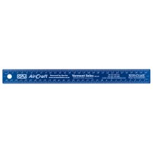 Tork Craft 300mm Cork Backed Stainless Steel Ruler Red