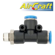 Pu Hose Fitting Tee 8mm X 8mm X 1/8"M