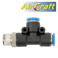 Pu Hose Fitting Tee 8mm X 8mm X 1/4"M
