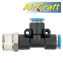 Pu Hose Fitting Tee 8mm X 8mm X 3/8"M