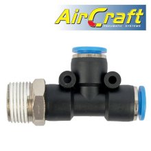 Pu Hose Fitting Tee 10mm X 10mm X 3/8"M