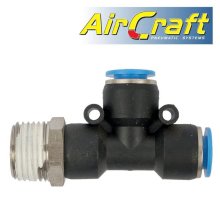 Pu Hose Fitting Tee 10mm X 10mm X 1/2"M