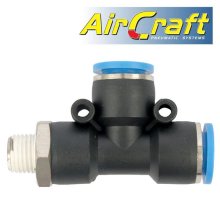Pu Hose Fitting Tee 12mm X 12mm X 1/4"M