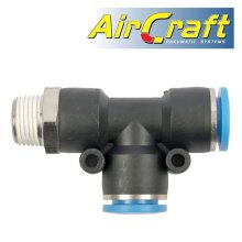 Pu Hose Fitting Tee 12mm X 12mm X 3/8"M