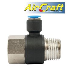Pu Hose Fitting Tee 6mm X 1/2"F X 1/2"M
