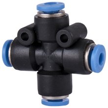 Pu Hose Fitting 4 Way Connector 4mm