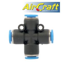 Pu Hose Fitting 4 Way Connector 6mm