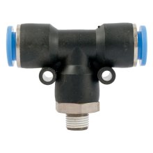 Pu Hose Fitting Tee 10mm-1/8 M