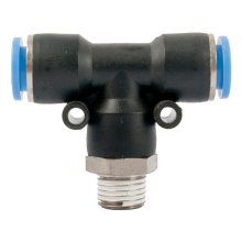 Pu Hose Fitting Tee 10mm-1/4 M
