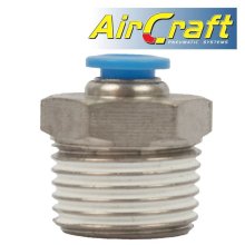 Pu Hose Fitting Straight Stud 6mm-1/2 M