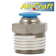 Pu Hose Fitting Straight Stud 8mm-1/2 M