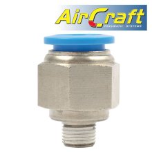 Pu Hose Fitting Straight Stud 12mm-1/8 M
