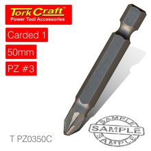 Tork Craft Pozi.3 X 50mm Power Bit 1/Card