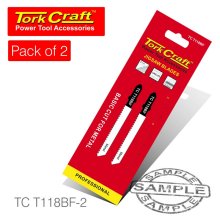 Tork Craft T-Shank Jigsaw Blade For Metal 2mm 12tpi 75mm