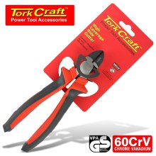 Tork Craft side/diagonal cutter high leverage crv 190mm