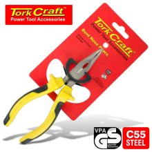 Tork Craft plier bent nose 160mm