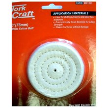 Tork Craft Cotton Buff Only 75mm Carded
