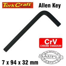 Tork Craft Allen Key Crv Black Finish 7.0 X 94 X32mm Tork Craft Allen Key Crv Black Finish 7.0 X 94 X32mm