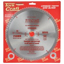 Tork Craft Blade Tct 250 X 80t 30/1/20/1 General Purpose Cross Cut Smooth