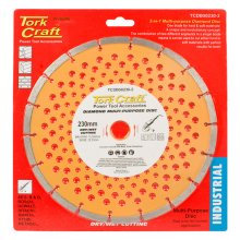 Tork Craft Diamond Blade Multi Purp.Segm.230mm Hard & Soft Mat.