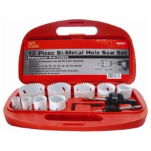 Tork Craft Holesaw Set 13pc In Case Bi-Metal